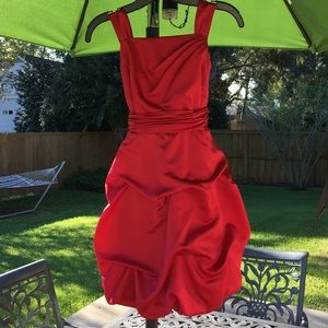 David’s Bridal junior bridesmaid dress.